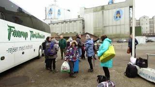 Flygtninge fra Ukraine ankommer til Aarhus