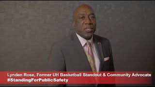 #StandingforPublicSafety - Lynden Rose Former UH Basketball Standout & Community Advocate