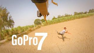 I throw GoPro 7 see what happens  Village Vlog