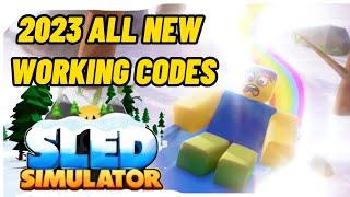 2023 ALL NEW WORKING CODES IN SLED SIMULATOR  #roblox #robloxcodes