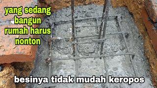 how to cast the correct house pillar foundation  Chicken palm