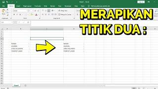 Cara Merapikan Titik Dua di Microsoft Excel