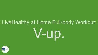 LiveHealthy at Home Full-body Workout V-up