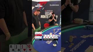€1600 PLO WINNING HAND EPT Monte Carlo Main Event  #PokerNews #eptmontecarlo