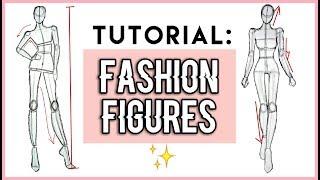 How to draw  Fashion Figures  For beginners 。°₊·ˈ∗∗