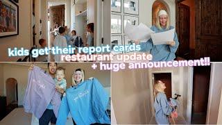 report cards arrive restaurant updates + huge announcement