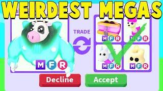 Trading for 7 WEIRDEST MEGA PETS in Adopt Me