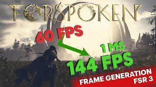 RX 6800 16GB  FSR 3 Frame Generation On vs Off in Forspoken  FPS TEST