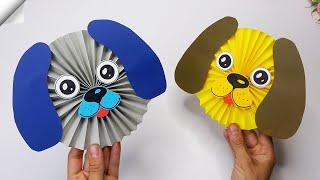 How to make paper DOG  Easy paper crafts