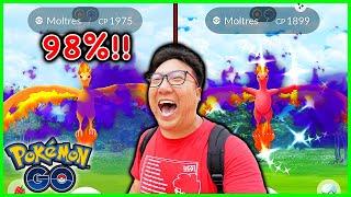 I Had The CRAZIEST LUCK for First Day of Shadow Moltres Raids - Pokemon GO