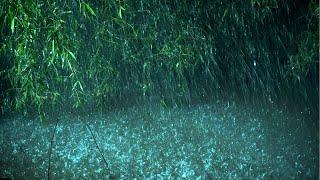 Beat Tinnitus with Heavy Rain on Lake Calm Thunder in Deep Forest - Real Rain Sounds for Sleeping