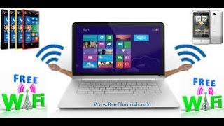 Convert Your PC Laptop into a Free WiFi Hotspot XP Win 7 & 8