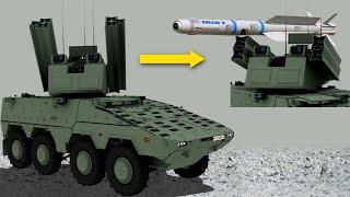 Rheinmetalls Genius Idea New Boxer Vehicle Armed with 4 IRIS-T missiles and a 40mm cannon