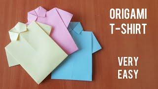 How to Make Paper T-Shirt - DIY Origami Paper Crafts