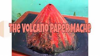 THE VOLCANO PAPER MACHE step by step  Shanley Nicole Mendoza