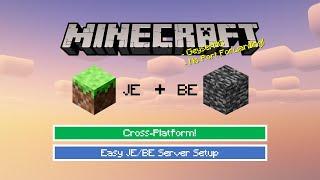 Easily Play With Your Friends on Minecraft Java AND Bedrock Simple Server Setup No Port Forwarding