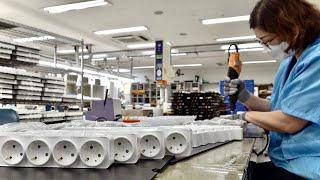 New Technology Korean Smart Power Bar Factory. Power Strip Mass Production Process