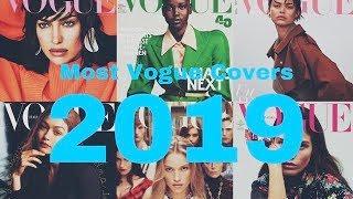 Models with the most VOGUE COVERS  2019