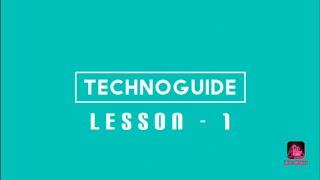 TechnoGuide Lesson-1 Mechanical drawing method