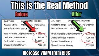 Increase Dedicated Video Memory VRAM on Windows 1011 From BIOS