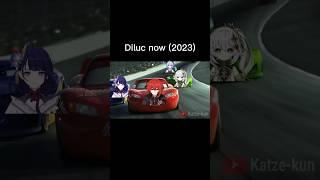 Diluc now vs then