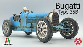 Italeri 112 Bugatti Type 35B - Model car kit build.