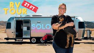 RV Tour  Solo Female Traveler  Why She Chose an Airstream Over Van Life