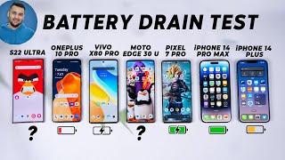 Ultimate Flagship Phone Battery DRAIN Test - 2022