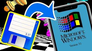 Installing Windows 3.1 on an iPhone From Floppy Disks