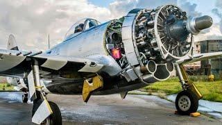 Juicy Cold Start WW2 AIRCRAFT ENGINES and Heavy Loud Sound