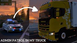 ‍️TruckersMP Game Moderator in Calais-Duisburg  Undercover POLICE Patrol in my Truck