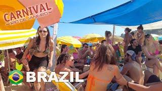  Rio de Janeiro Carnival  Leblon Beach Party  The best in the world  Brazil【4K】 2022