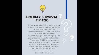 Holiday survival tip  #20 #dr #mentalhealth #therapy #family