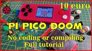 Doom running on a Pi Pico without Compiling or coding. Full tutorial and extremely cheap. On RP2040