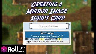 Creating a Mirror Image Script Card