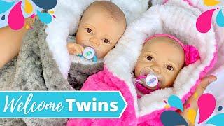 Reborn Twins Kate & Nate Introducing Twin Kinby Dolls Plus First Changing & Feeding.
