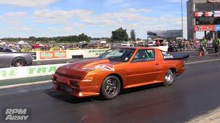 Insane 7 Second 175mph Mitsubishi Starion Drag Racing