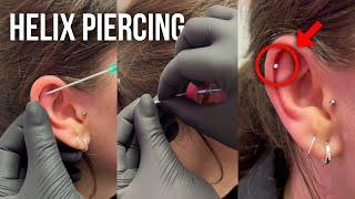 The most popular ear piercing  Helix piercing #piercing #earpiercing #helixpiercing