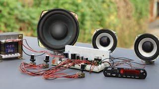TDA7265 100watt Amplifier Board  Full wiring and sound test
