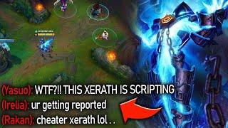 RANK 1 XERATH DESTROYS 5 SMURFS IN SILVER ELO THEY ALL CRIED SCRIPTER IN ALL CHAT