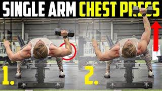 Single Arm Dumbbell Chest Press Exercise Tutorial