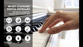 MUSTAR Digital Piano Keyboard 88 Keys Weighted Keyboard Hammer Action