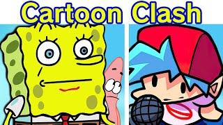 Friday Night Funkin Cartoon Clash DEMO  VS SpongeBob SquarePants FNF Mod SquidwardPatrick