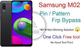 Samsung M02 M022G Pin Pattern Unlock   Frp Bypass With FREE tool for all security 100%