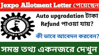 Auto upgradation money refund process  how to get refund Jexpo auto upgradation  Digital Academy