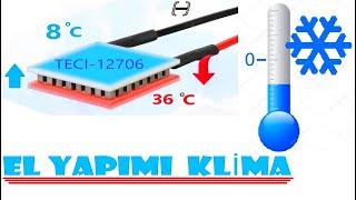 Klima nasıl yapılır.Termoelektrik 12 volt peltier soğutucu klima