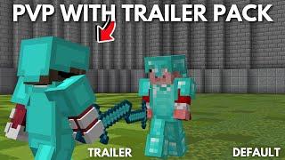 Doing PVP with Minecraft Trailer Texture Pack...