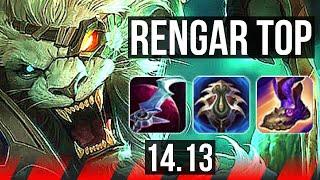 RENGAR vs RENEKTON TOP  7 solo kills 39k DMG Godlike 500+ games  VN Diamond  14.13