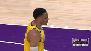 WESTBROOK GETS BOOED OFF BY LAKERS AFTER DUMBEST SHOT EVER LBJ SO ANGRY