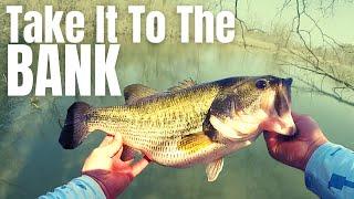 20 Yrs Of BANK FISHING For BASS Simplified In 3 EASY TIPS Catching A Giant Fishing A New Pond